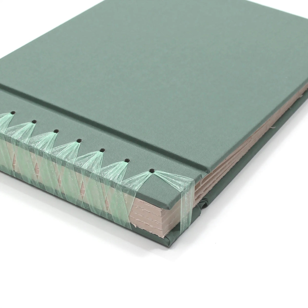 Wedding Album [12.5 x 14.75] Cover: Jade Green Cotton | Available Personalized