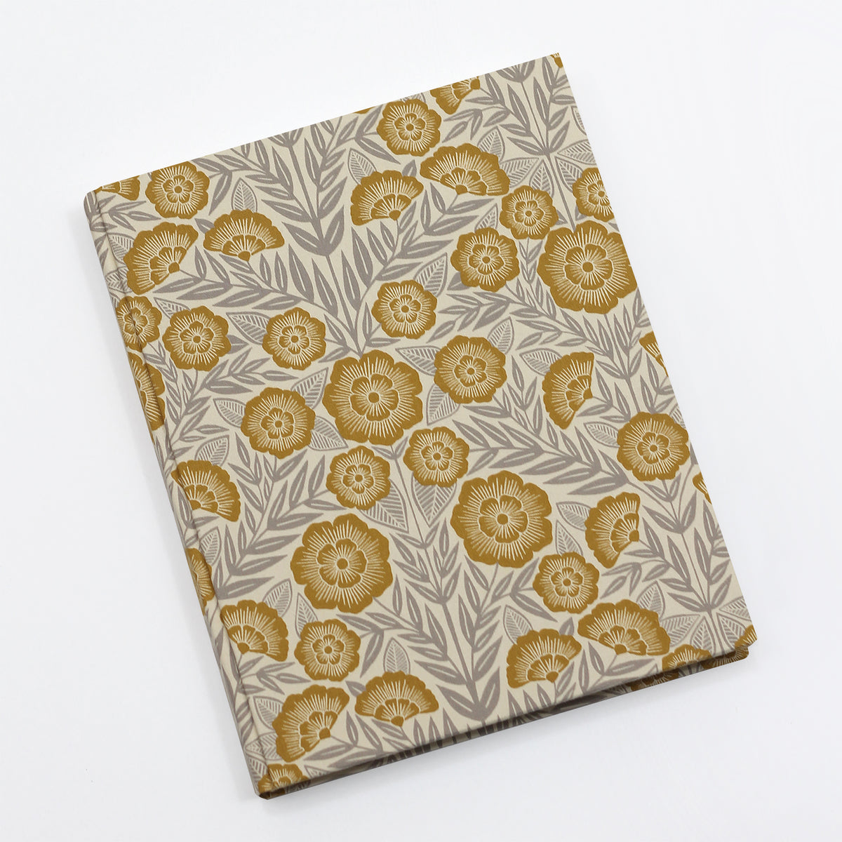 Large 8 x 10 Blank Page Journal | Limited Edition Cover: Ecru Floral