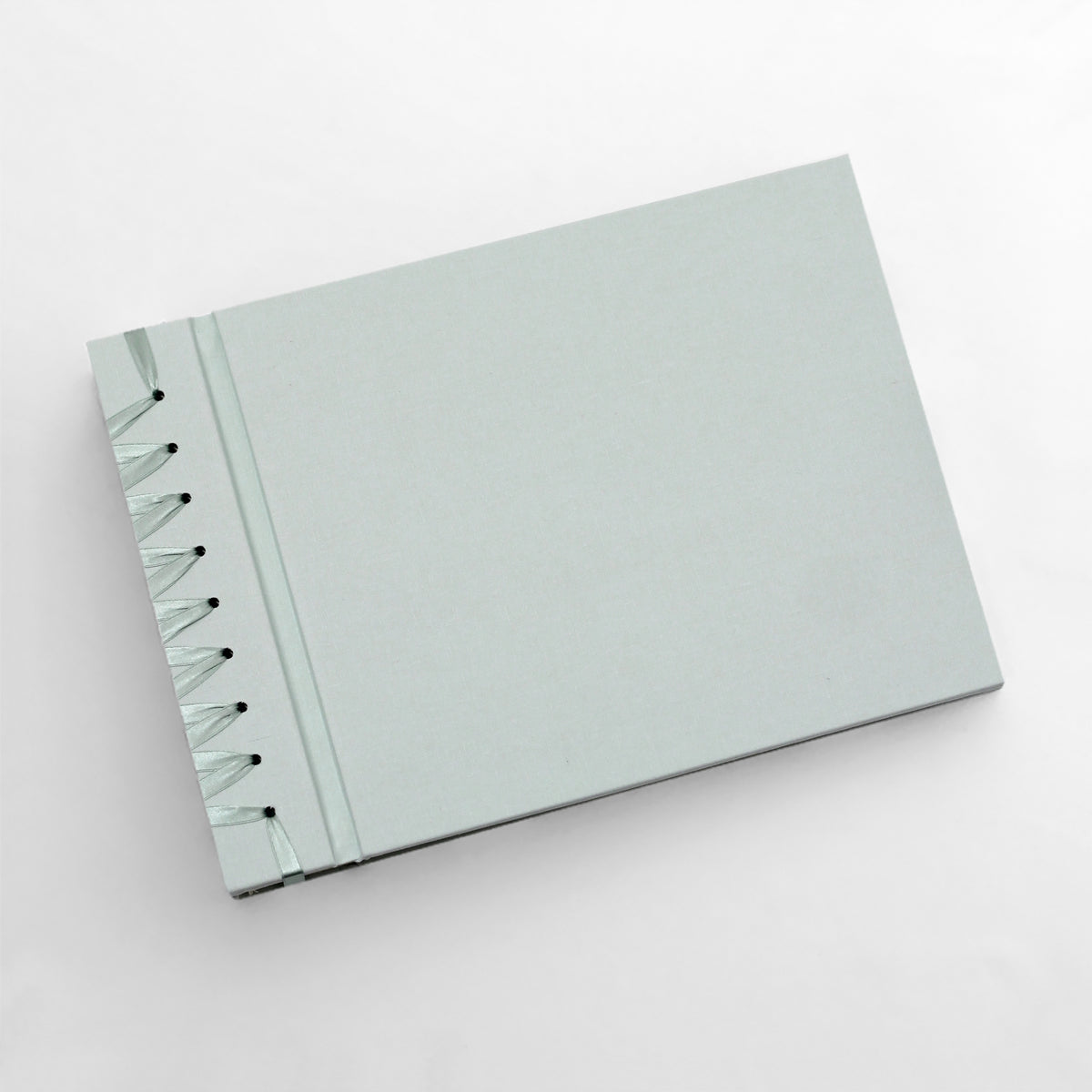 Large 10 x 15 Paper Page Album | Cover: Light Blue Cotton | Available Personalized