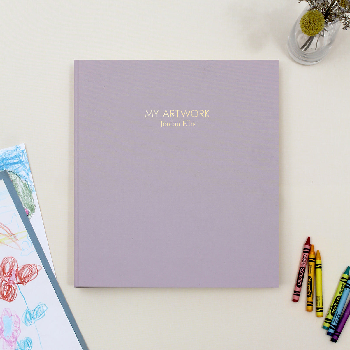 My Artwork Binder | Lavender Cotton