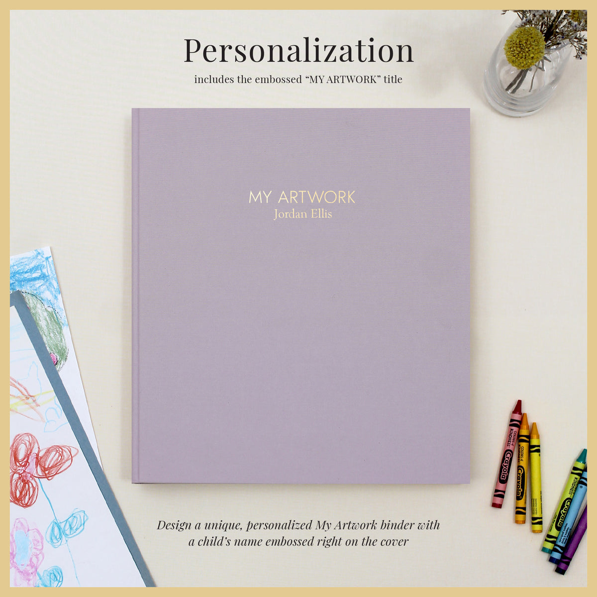 My Artwork Binder | Lavender Cotton