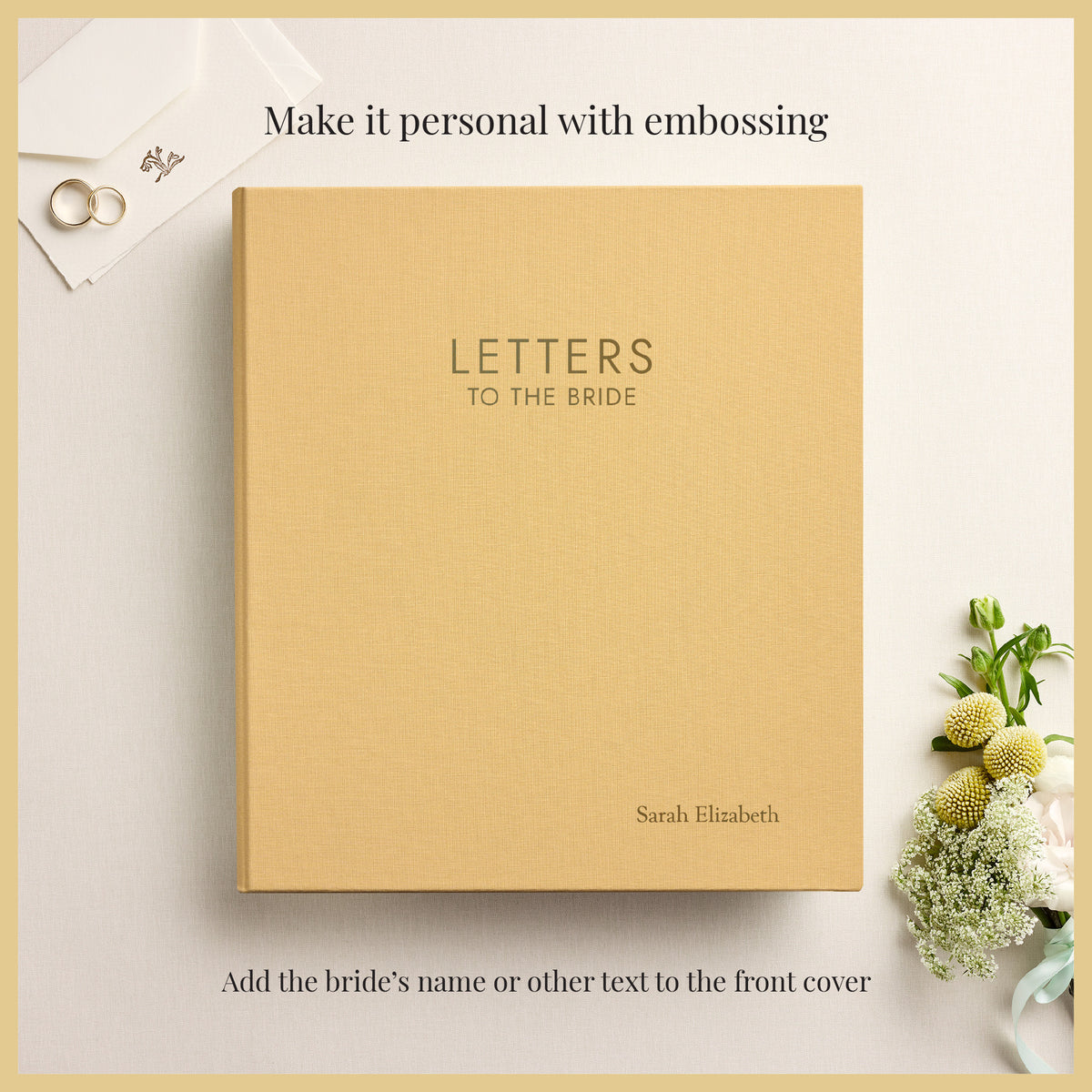 Letters To The Bride | Buttercup Yellow Cotton