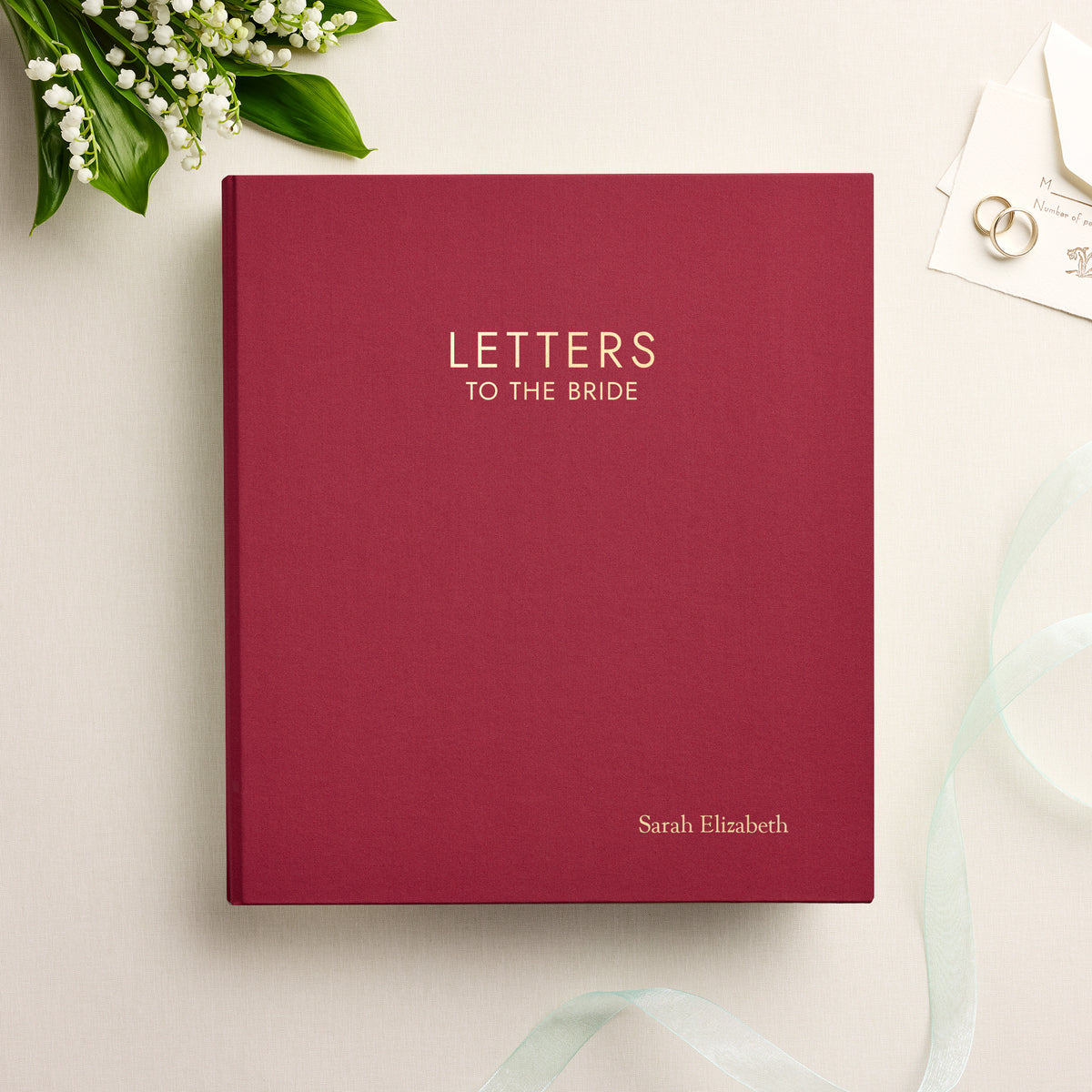 Letters To The Bride | Cranberry Red Cotton