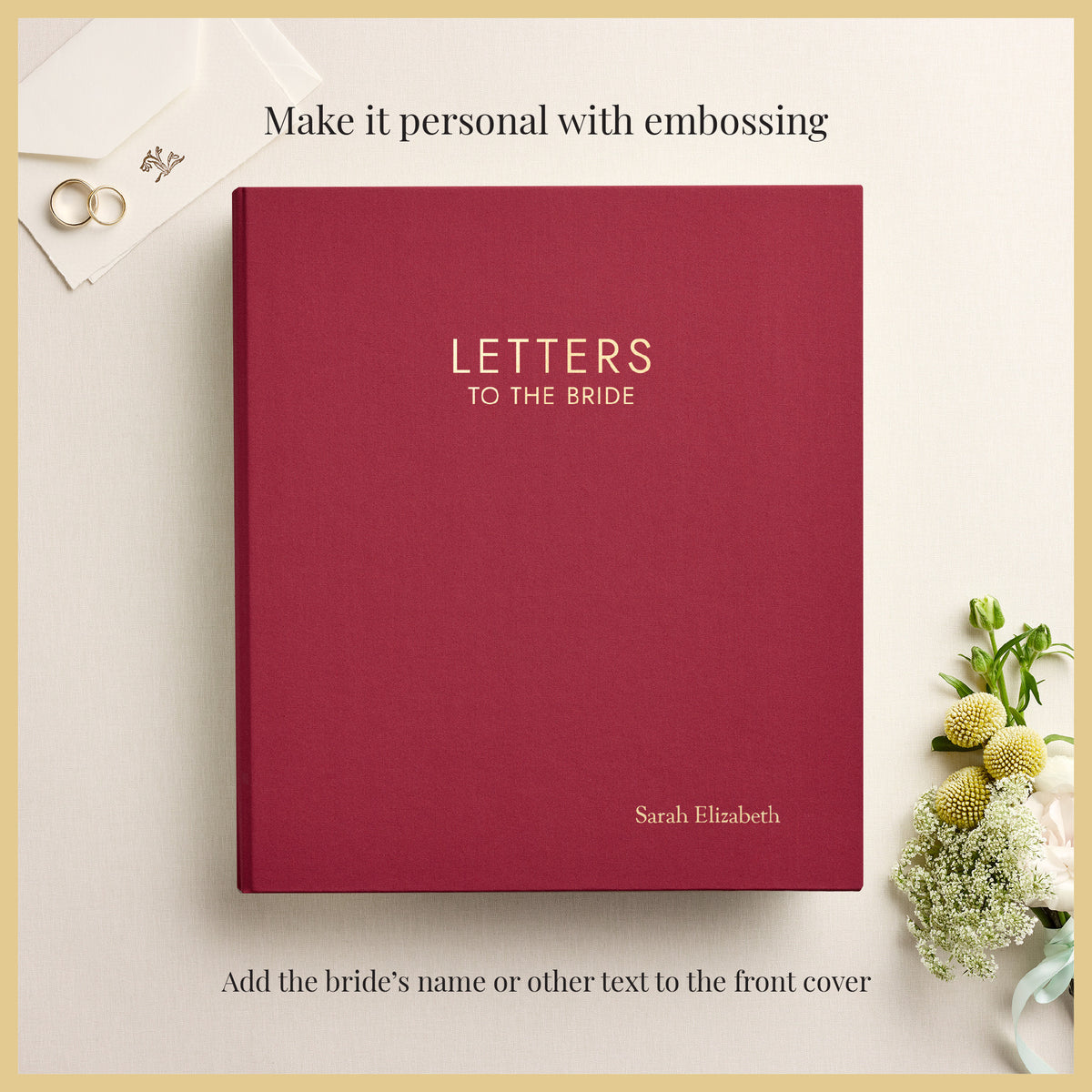 Letters To The Bride | Cranberry Red Cotton