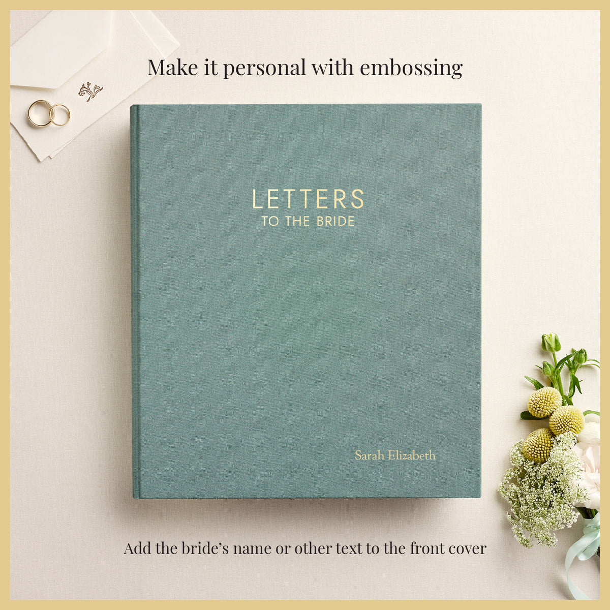 Letters To The Bride | Jade Green Cotton