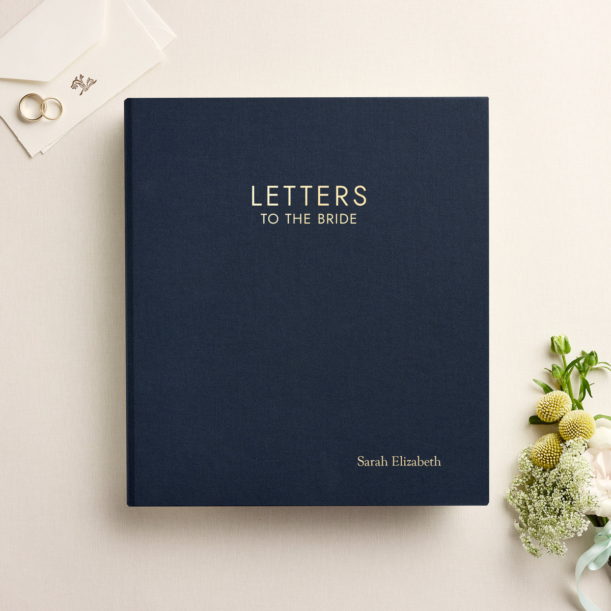 Letters To The Bride | Navy Blue Cotton