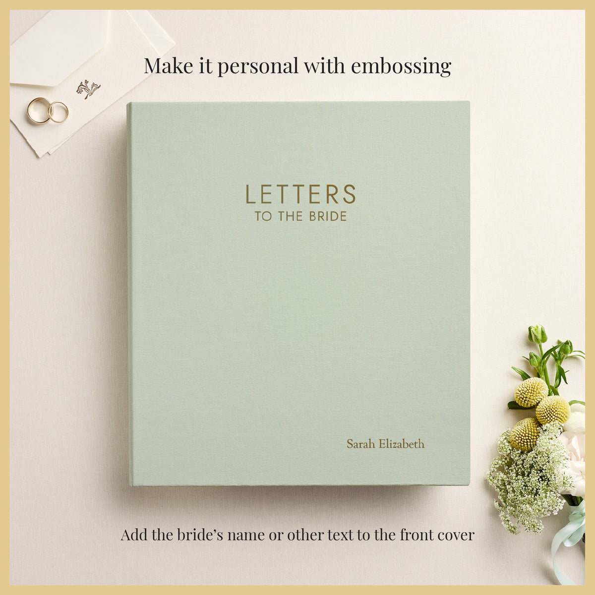 Letters To The Bride | Sage Green Cotton