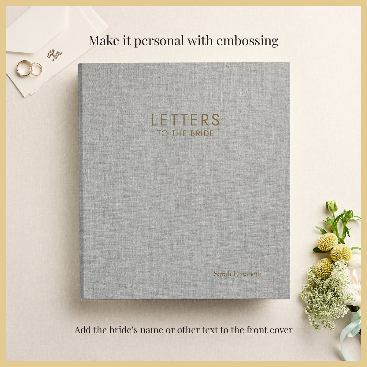 Letters To The Bride | Light Gray Linen