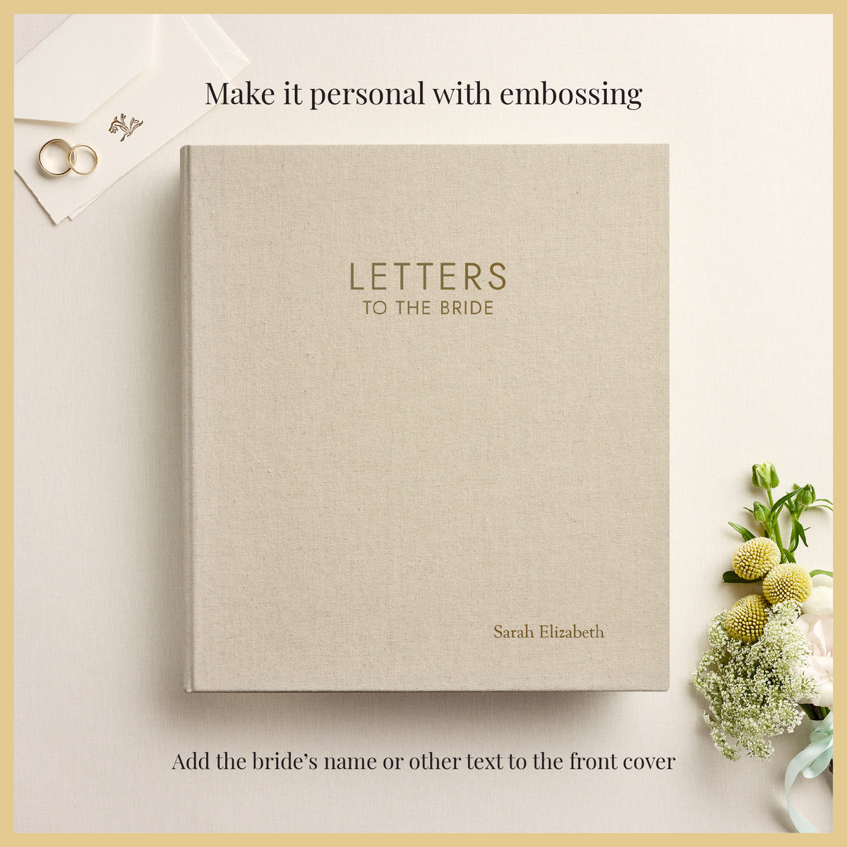Letters To The Bride | Natural Linen
