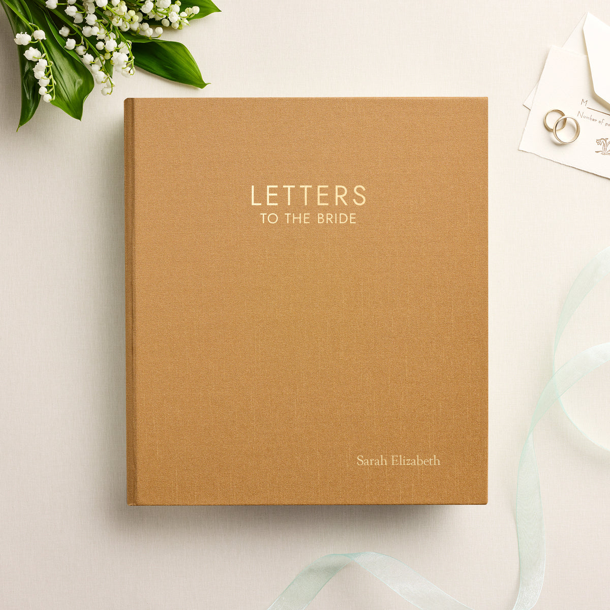 Letters To The Bride | Antique Gold Silk