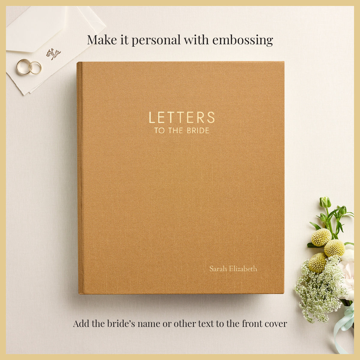 Letters To The Bride | Antique Gold Silk