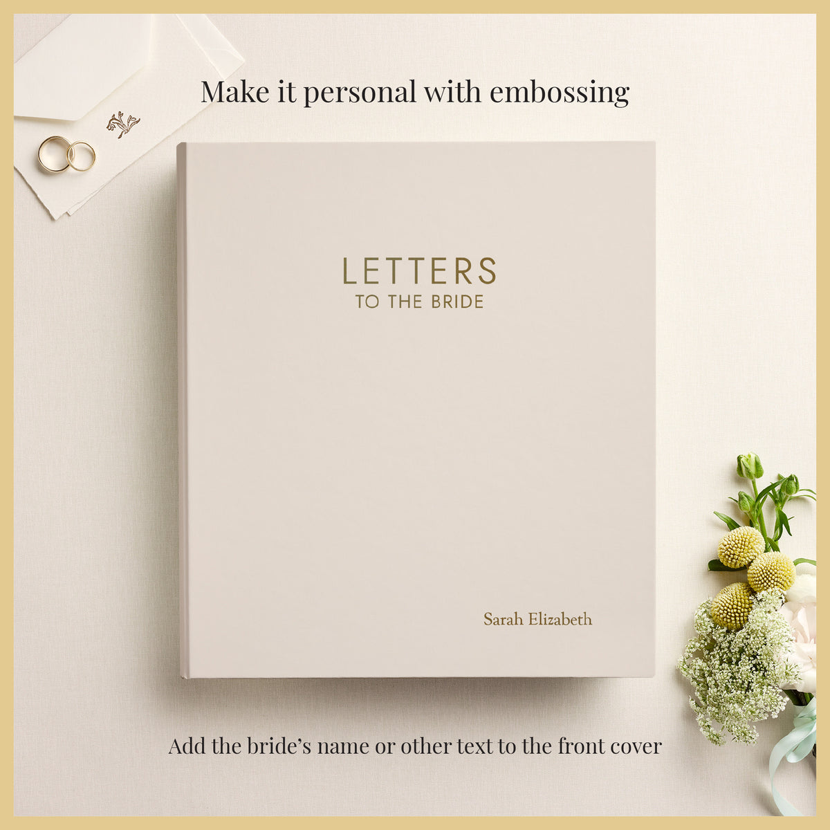 Letters To The Bride | Pearl White Vegan Leather
