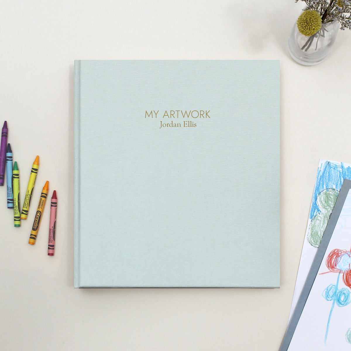 My Artwork Binder | Light Blue Cotton