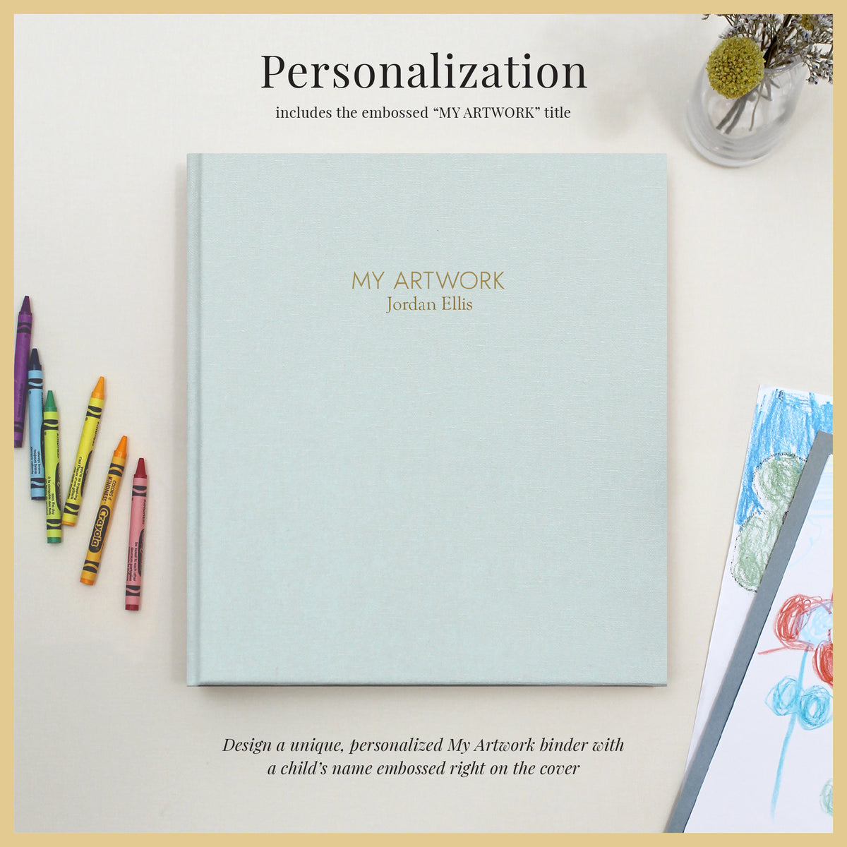 My Artwork Binder | Light Blue Cotton