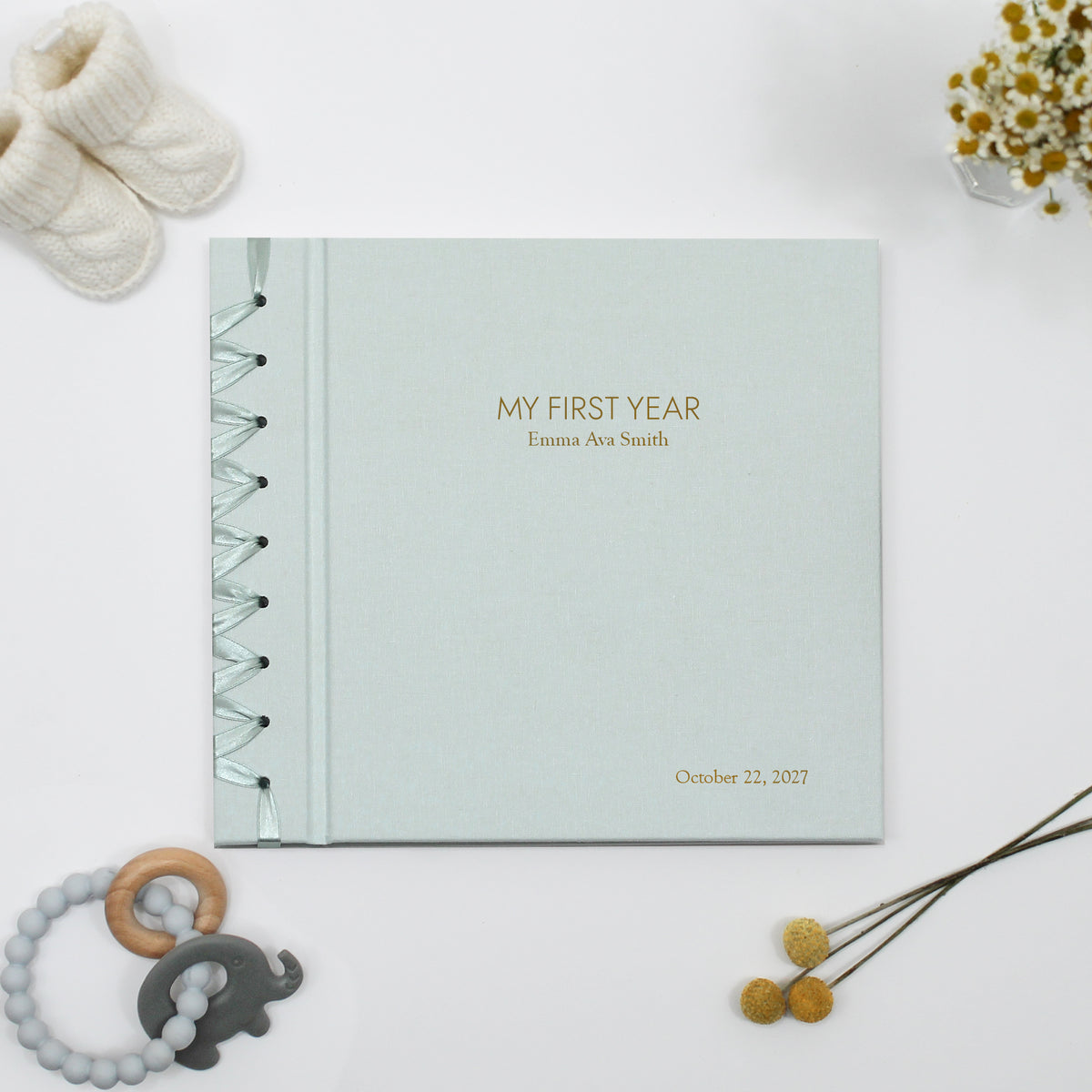 Baby's First Book | Light Blue Cotton