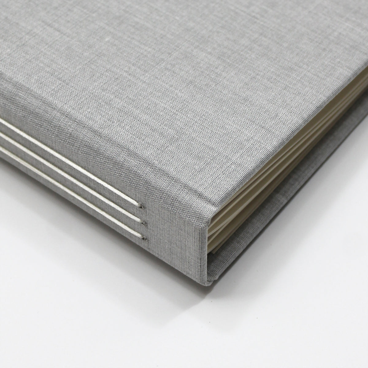 The Welcome Guestbook | Light Gray Linen