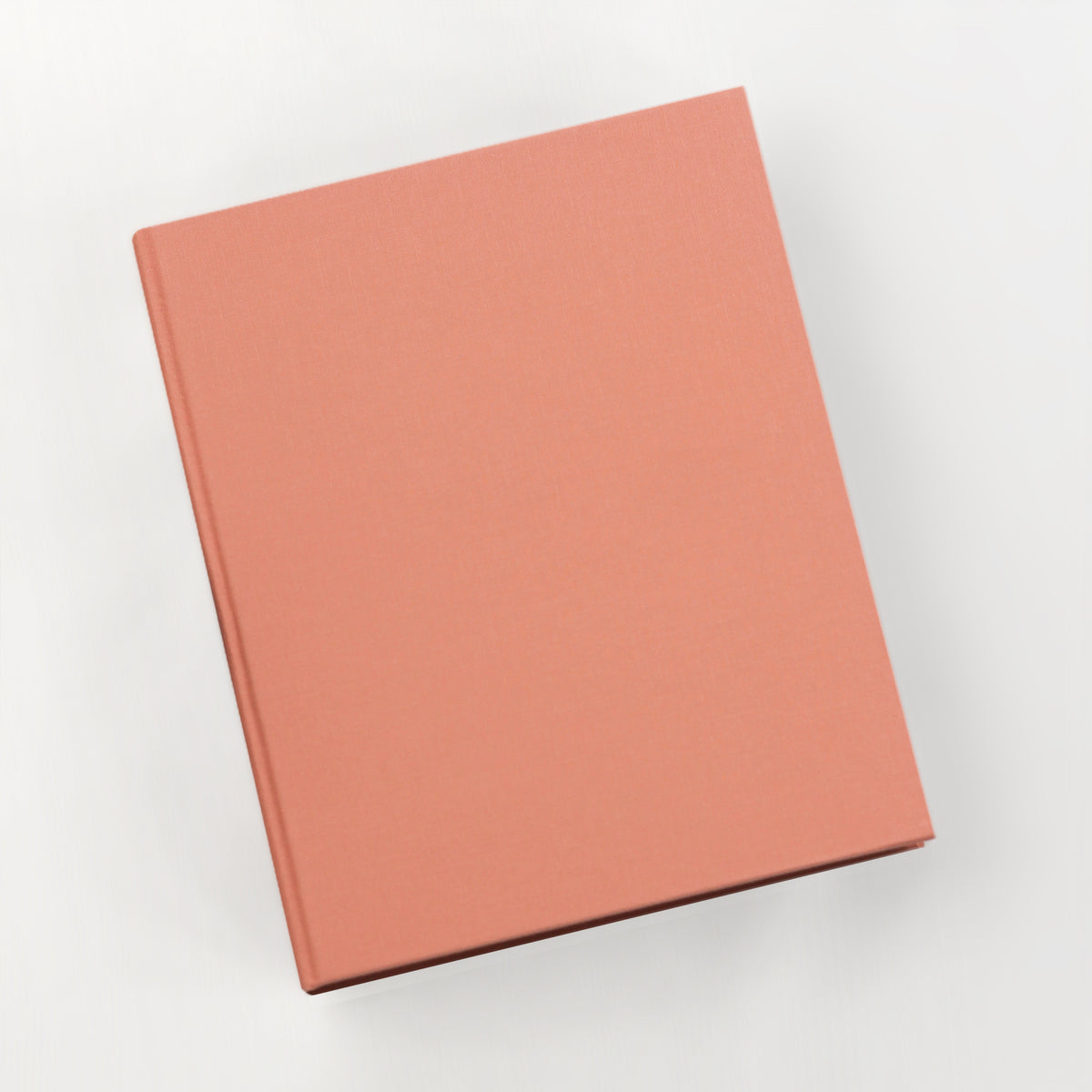 Large 8x10 Blank Page Journal | Cover: Coral Cotton | Available Personalized