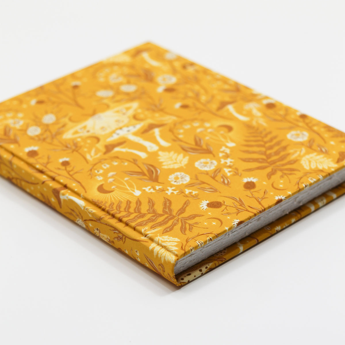 Large 8x10 Blank Page Journal | Cover: Golden Thistle