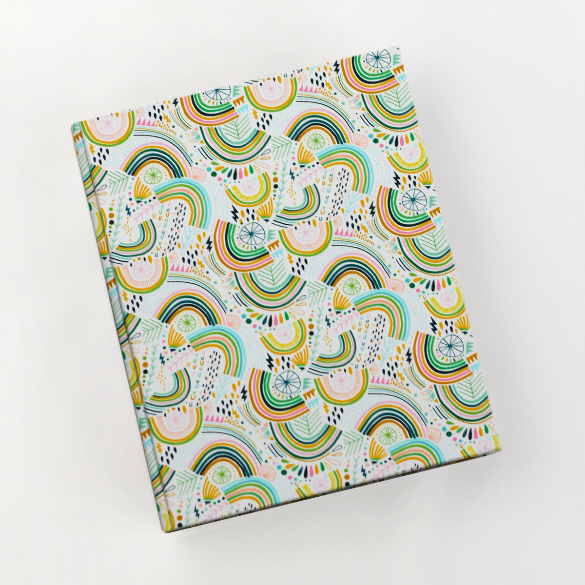 Large 8x10 Blank Page Journal | Cover: Rainbow