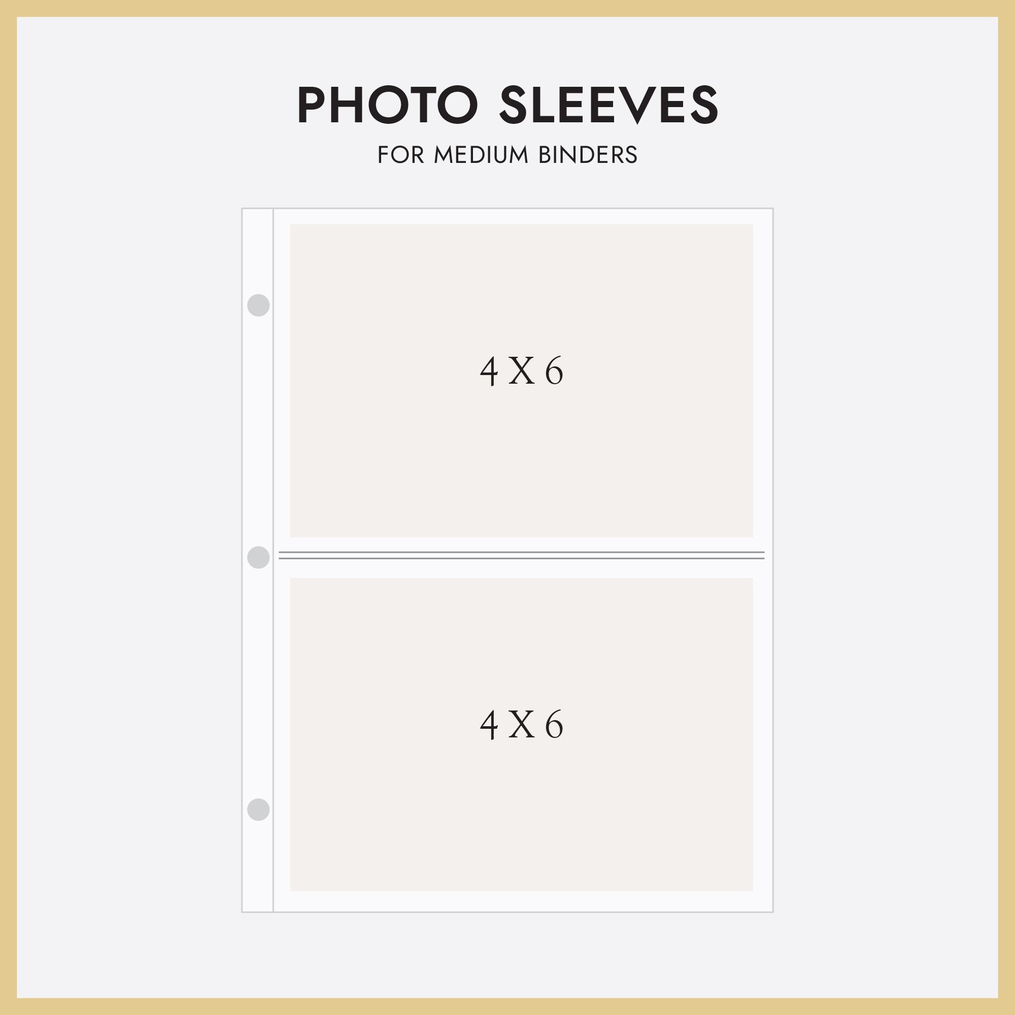 Medium 3-Ring Clear Pocket Album Refill: 4x6 Medium 3-Ring Clear Pocket Album Refill: 4x6