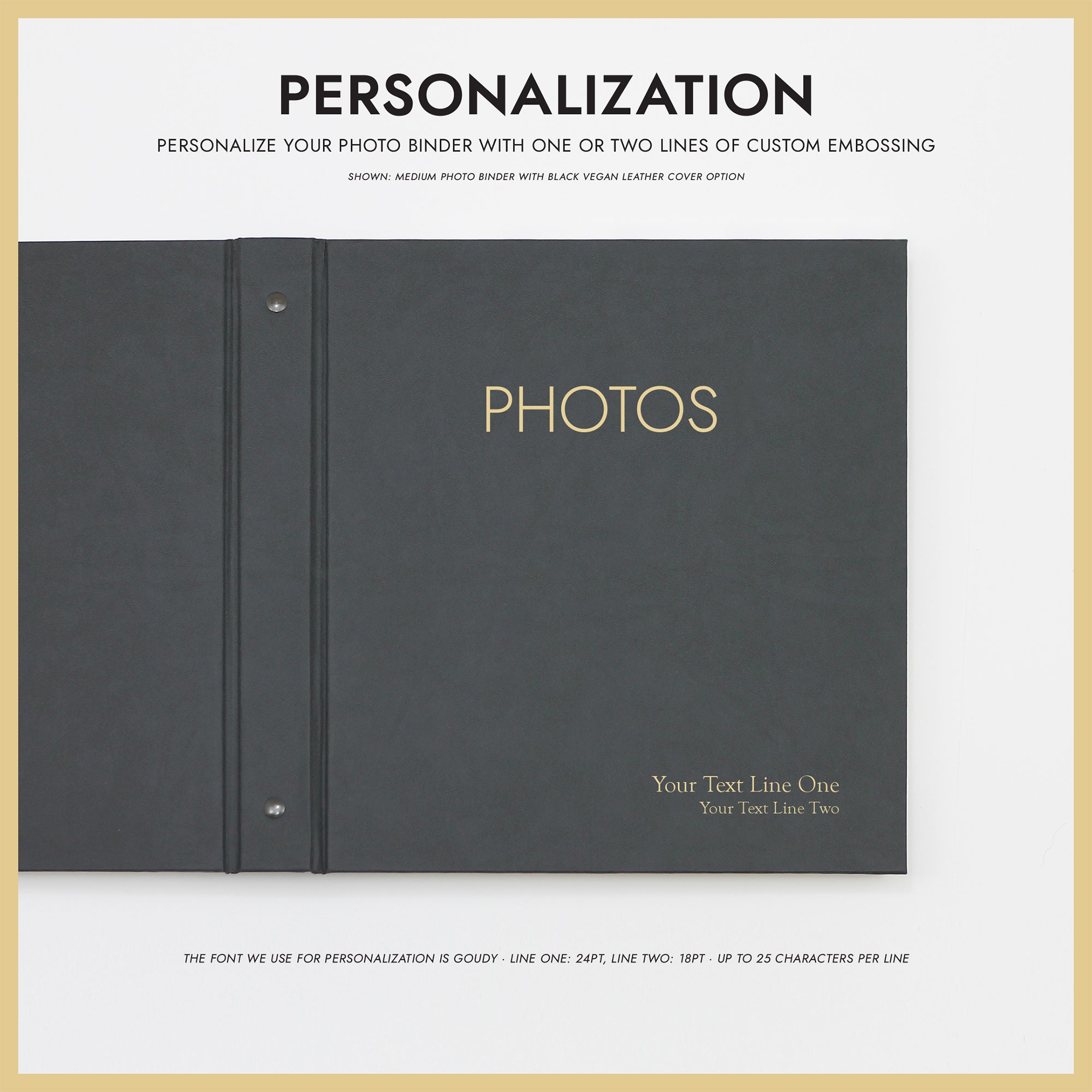 Medium 4x6 Photo Binder | Personalized Photo Album Binder | Rag & Bone Bindery Medium 4x6 Photo Binder | Personalized Photo Album Binder | Rag & Bone Bindery