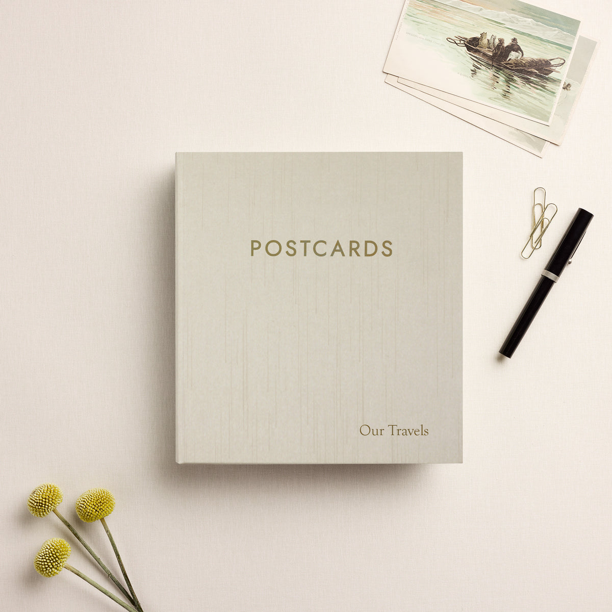 The Medium Postcard Album | Ivory Silk