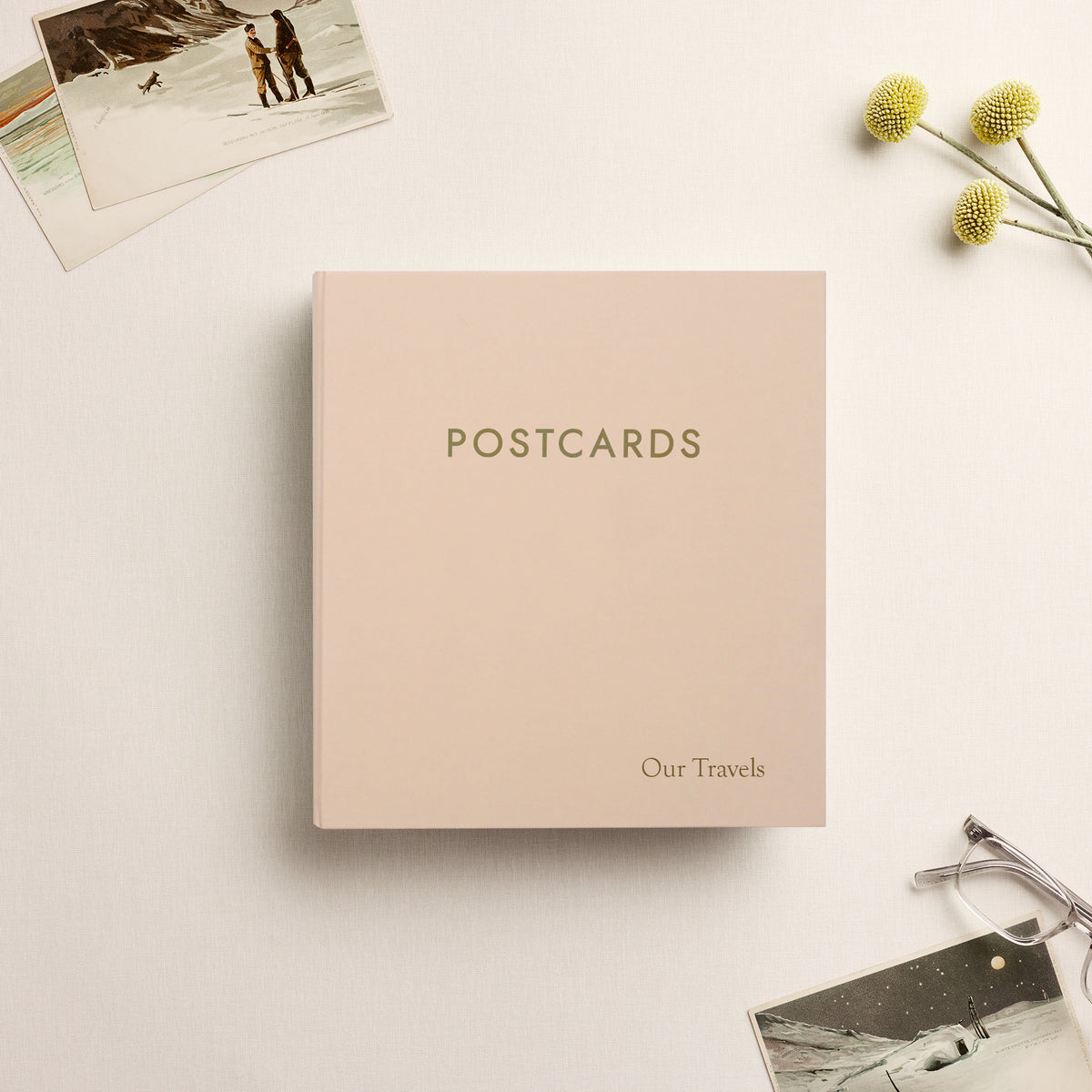 The Medium Postcard Album | Peachy Pink Cotton