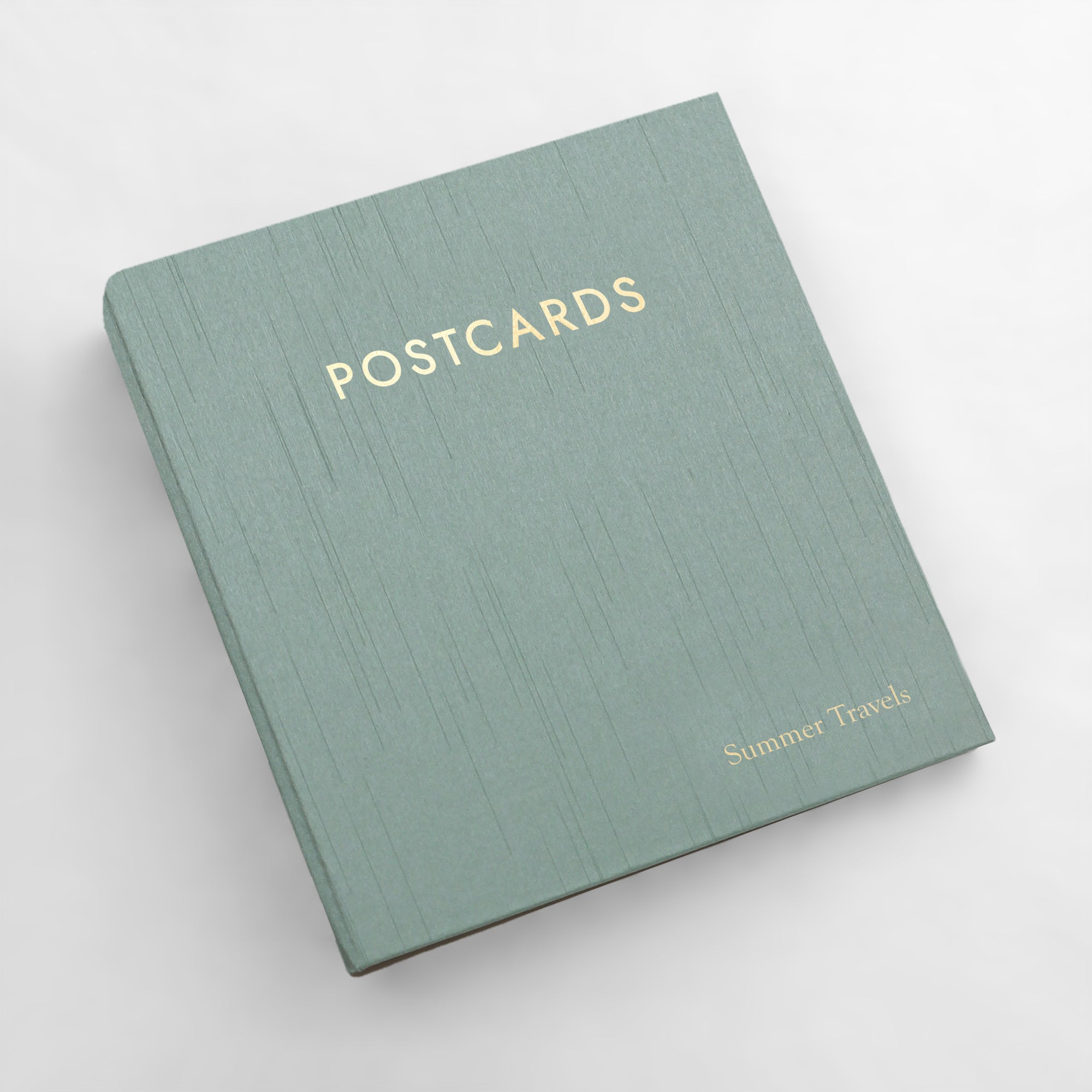 Medium Postcard Album | Cover: Robin's Egg Blue Silk | Available Personalized