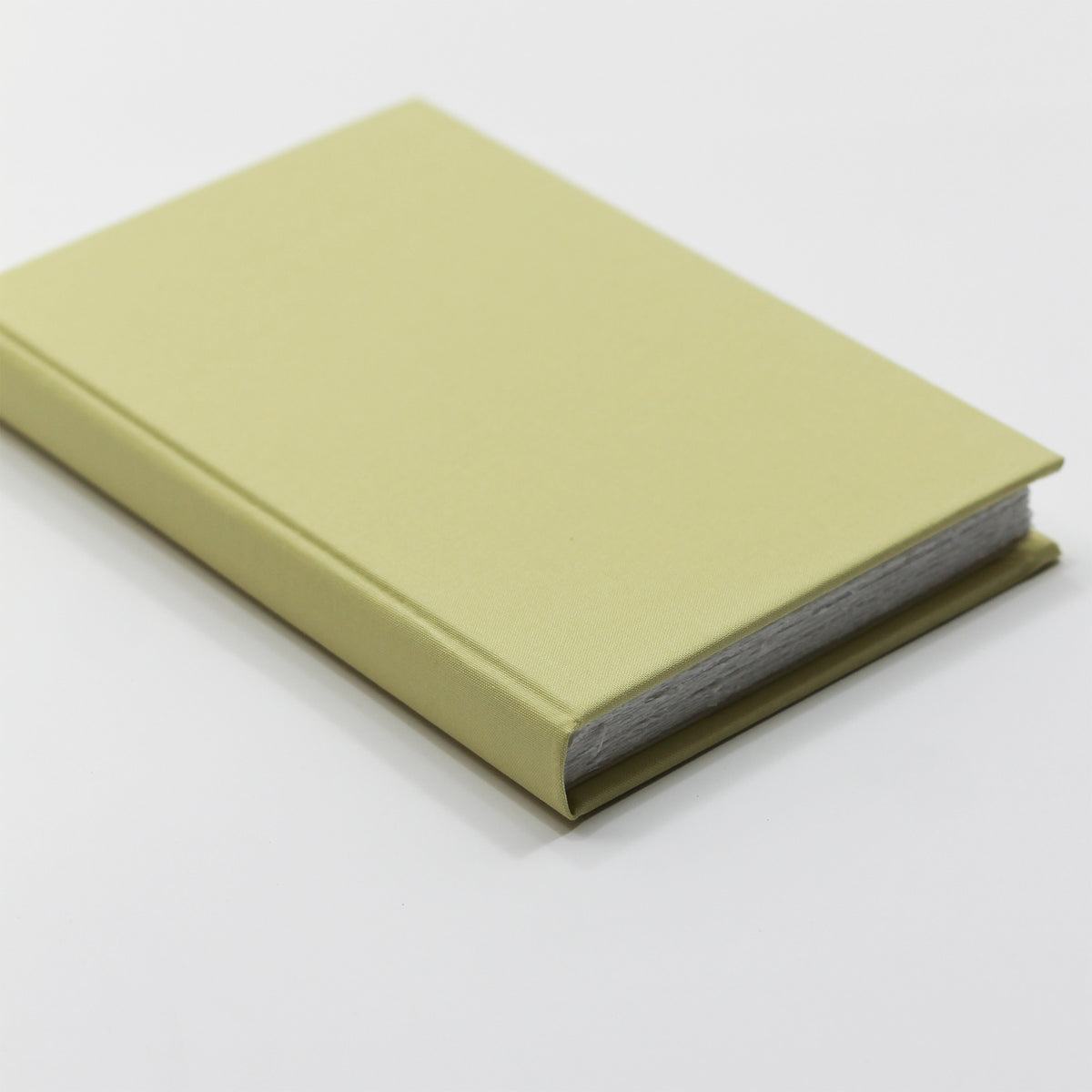 Medium Blank Page Journal with Celery Cotton Cover