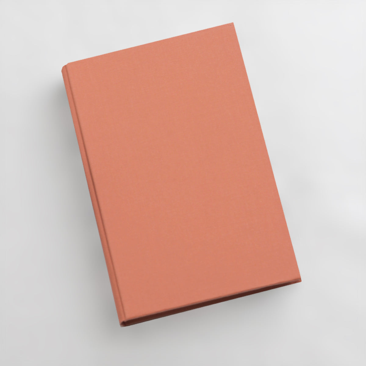 Medium Blank Page Journal with Coral Cotton Cover