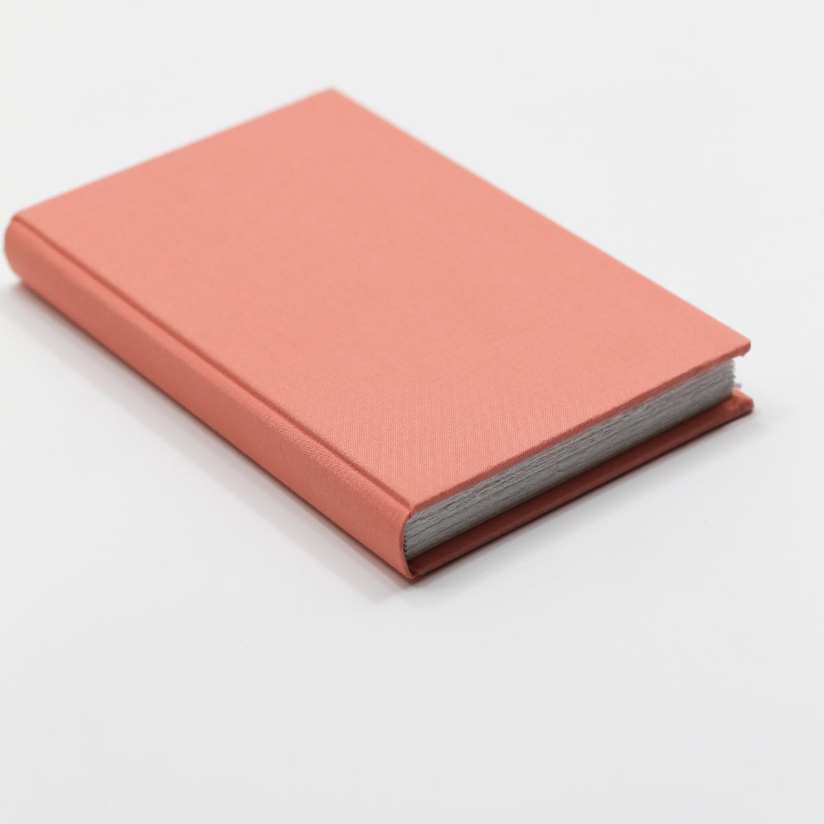 Medium Blank Page Journal with Coral Cotton Cover