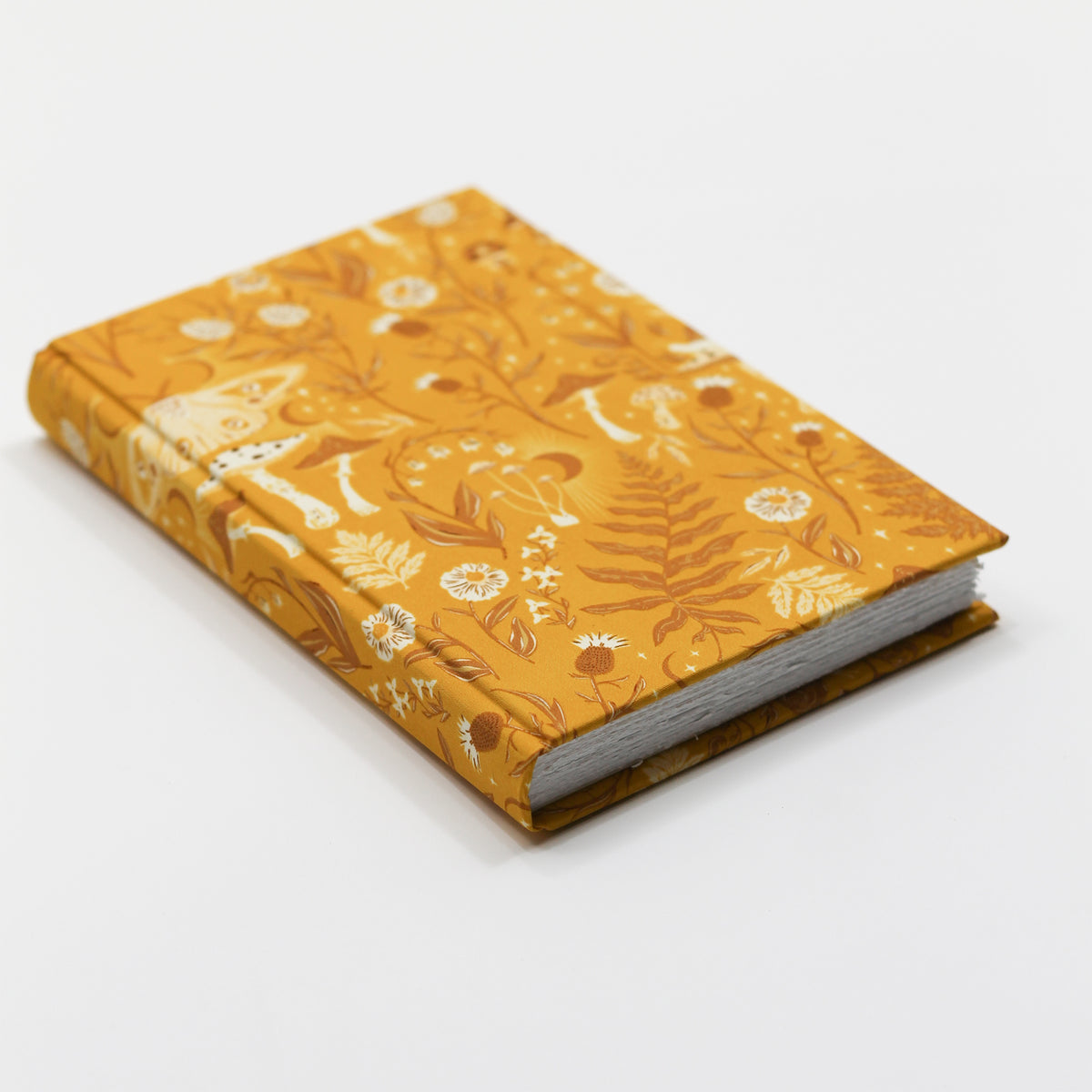 Medium Blank Page Journal with Golden Thistle Cover