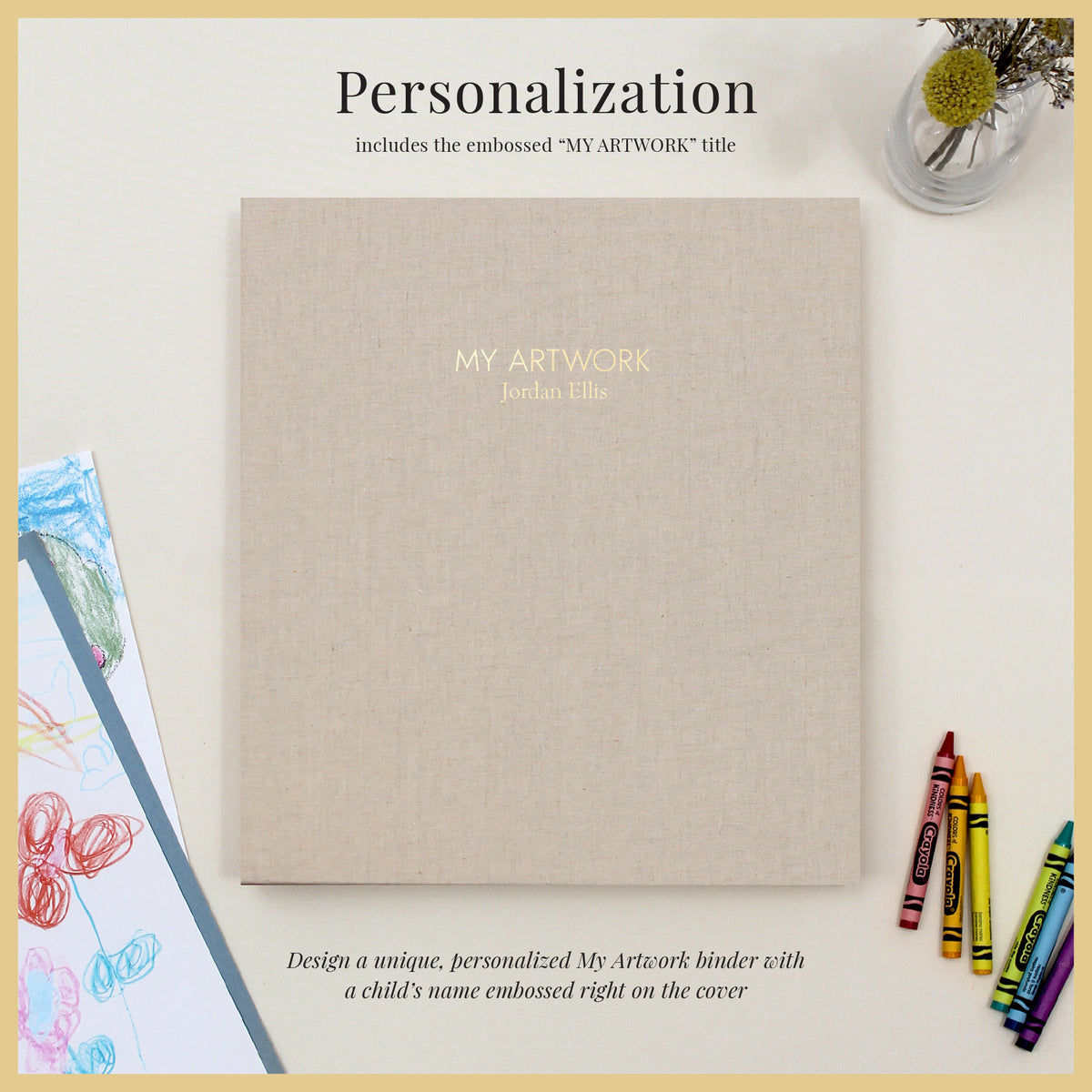 My Artwork Binder | Natural Linen