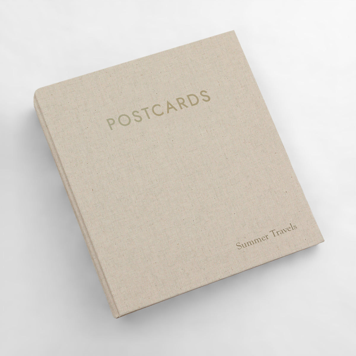 Medium Postcard Album | Cover: Natural Linen | Available Personalized