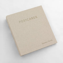 Medium Postcard Album | Personalized Postcard Storage Binder | Rag