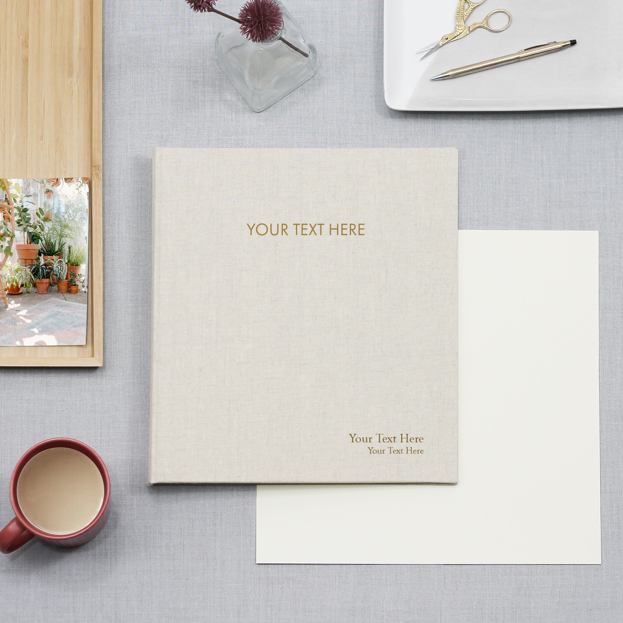 Custom Binder | Natural Linen Cover Custom Binder | Natural Linen Cover