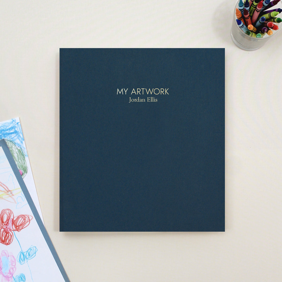 My Artwork Binder | Navy Blue Cotton
