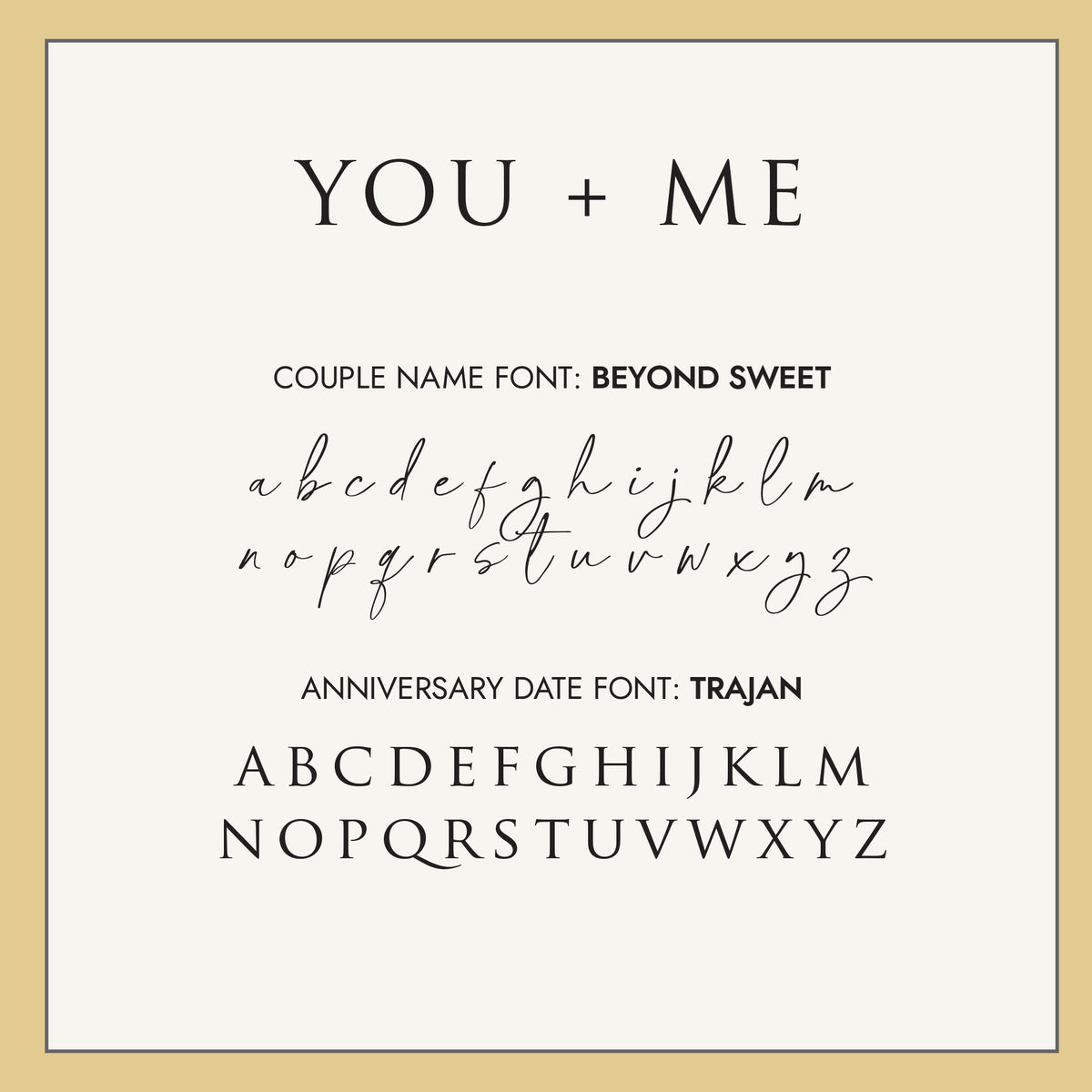 Anniversary Journal | Printed Cover: You + Me | Available Personalized