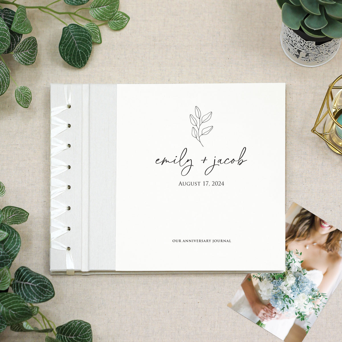 Anniversary Journal | Printed Cover: You + Me | Available Personalized