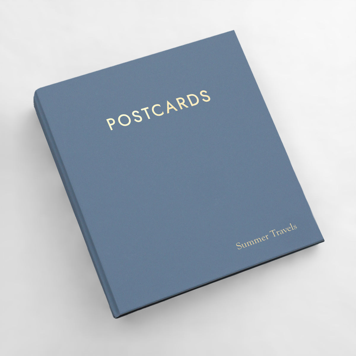 The Medium Postcard Album | Ocean Blue Vegan Leather
