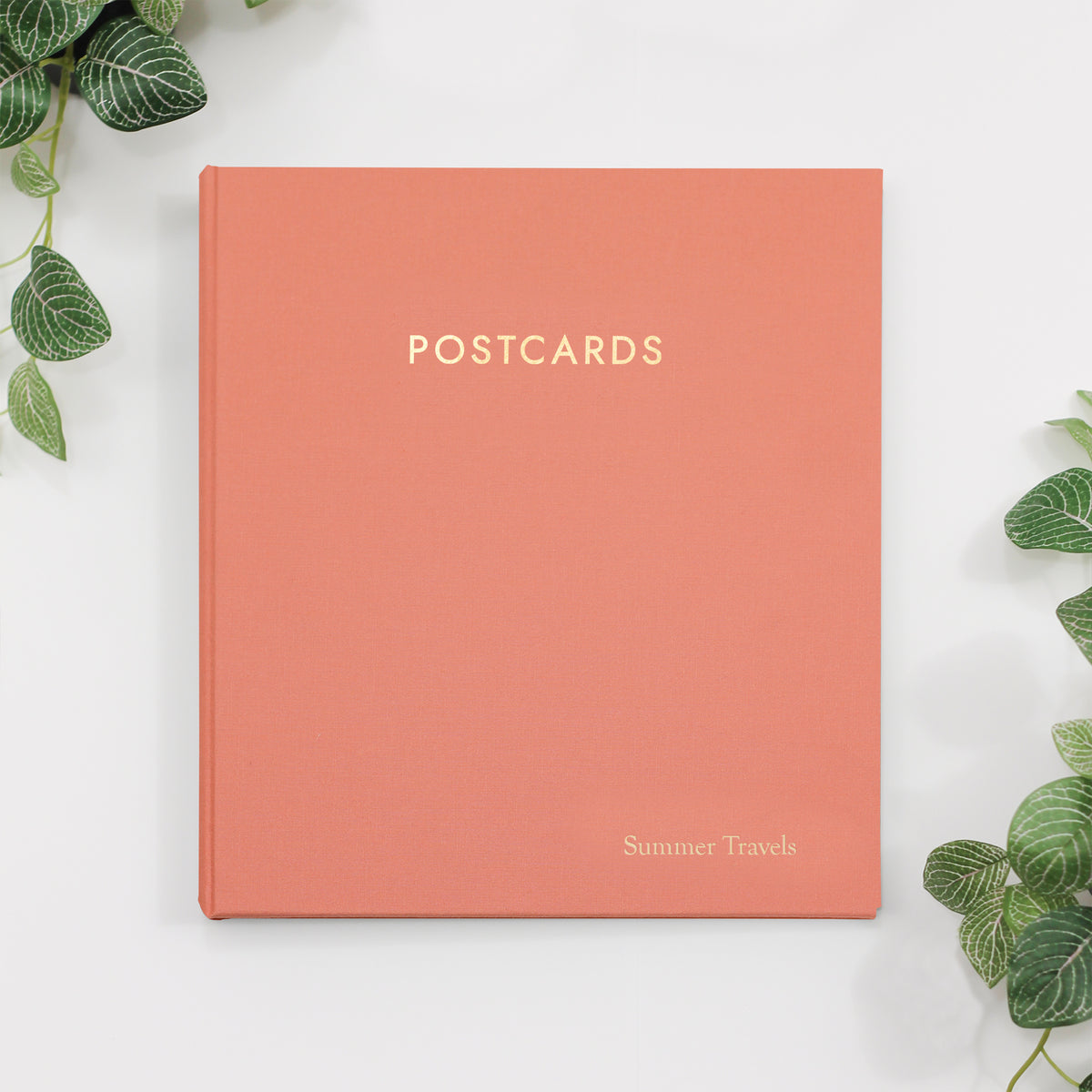 Large Postcard Album | Cover: Coral Cotton | Available Personalized