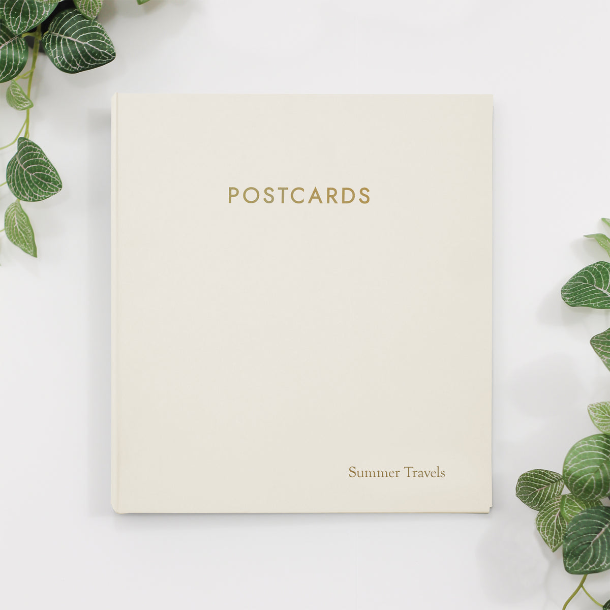 Large Postcard Album | Cover: Pearl Vegan Leather | Available Personalized