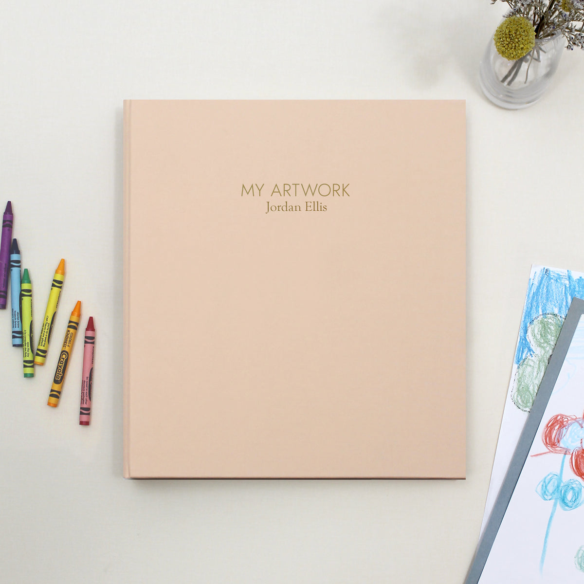 My Artwork Binder | Peachy Pink Cotton