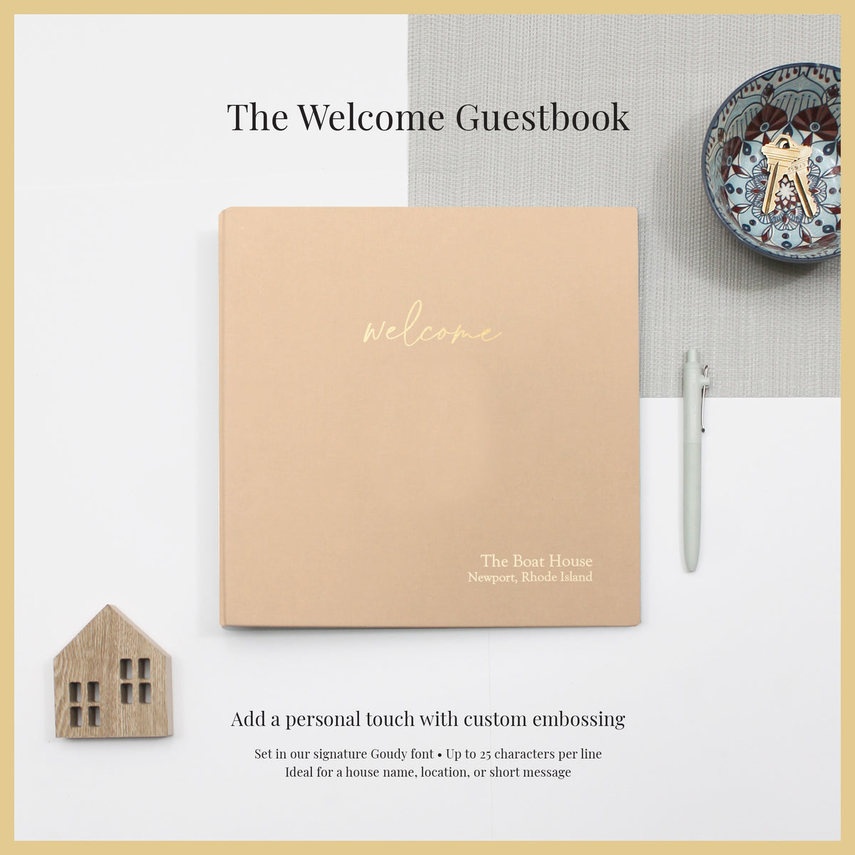 The Welcome Guestbook | Peachy Pink Cotton