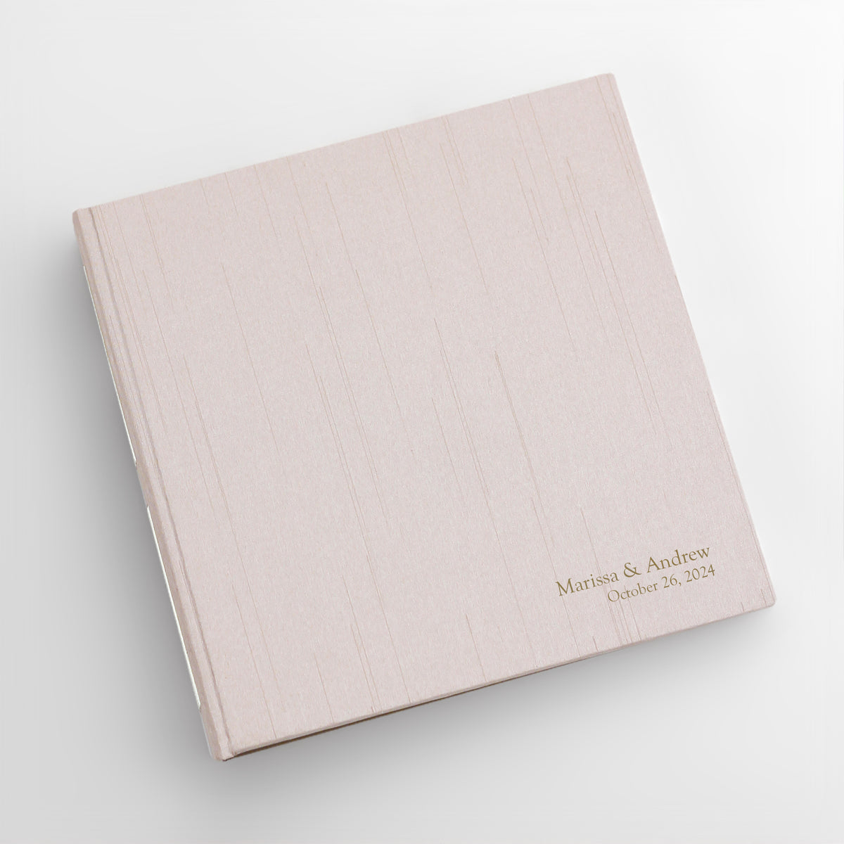 Event Guestbook | Cover: Blush Pink Silk | Available Personalized