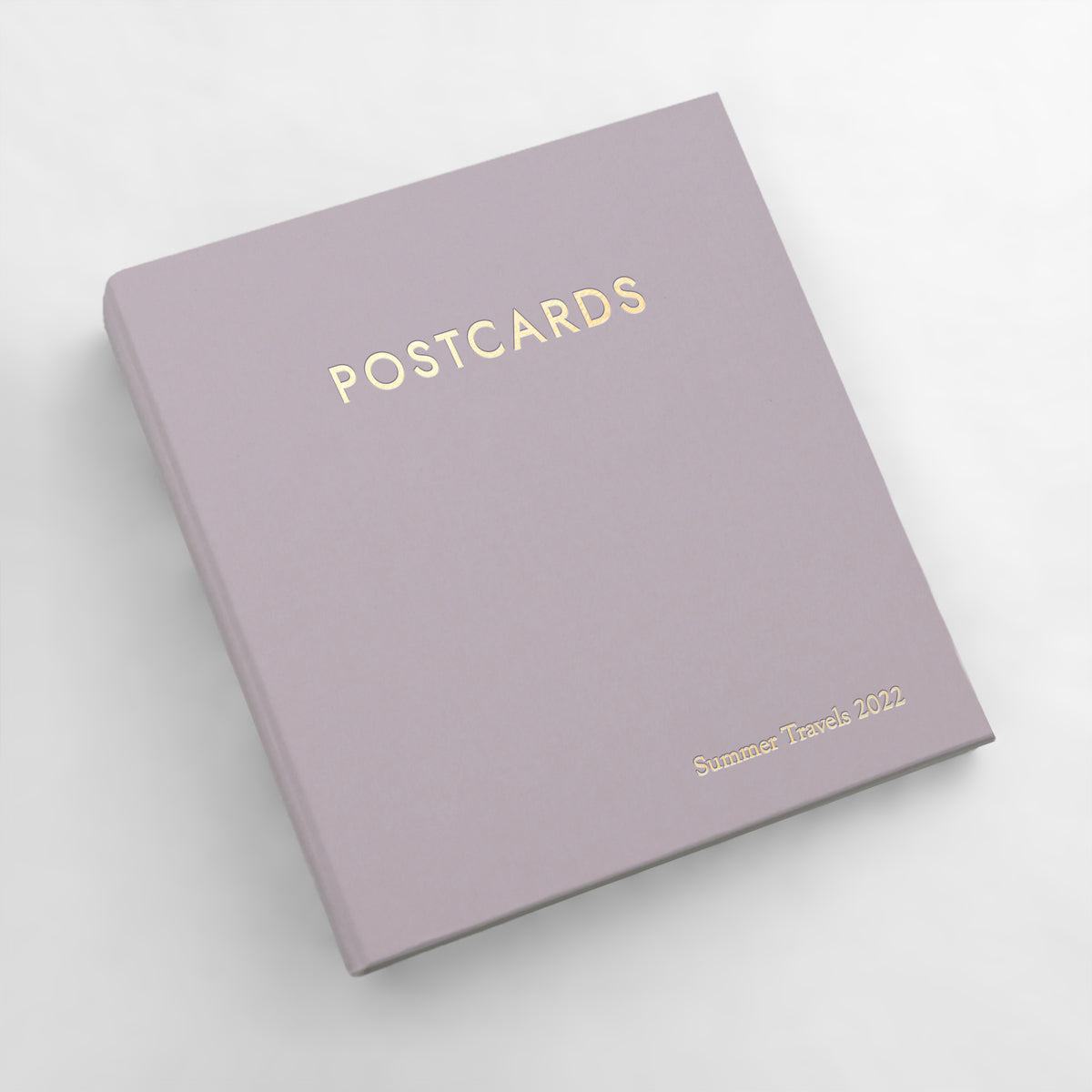 Medium Postcard Album with Lavender Cotton Cover | Fits 4x6 postcards