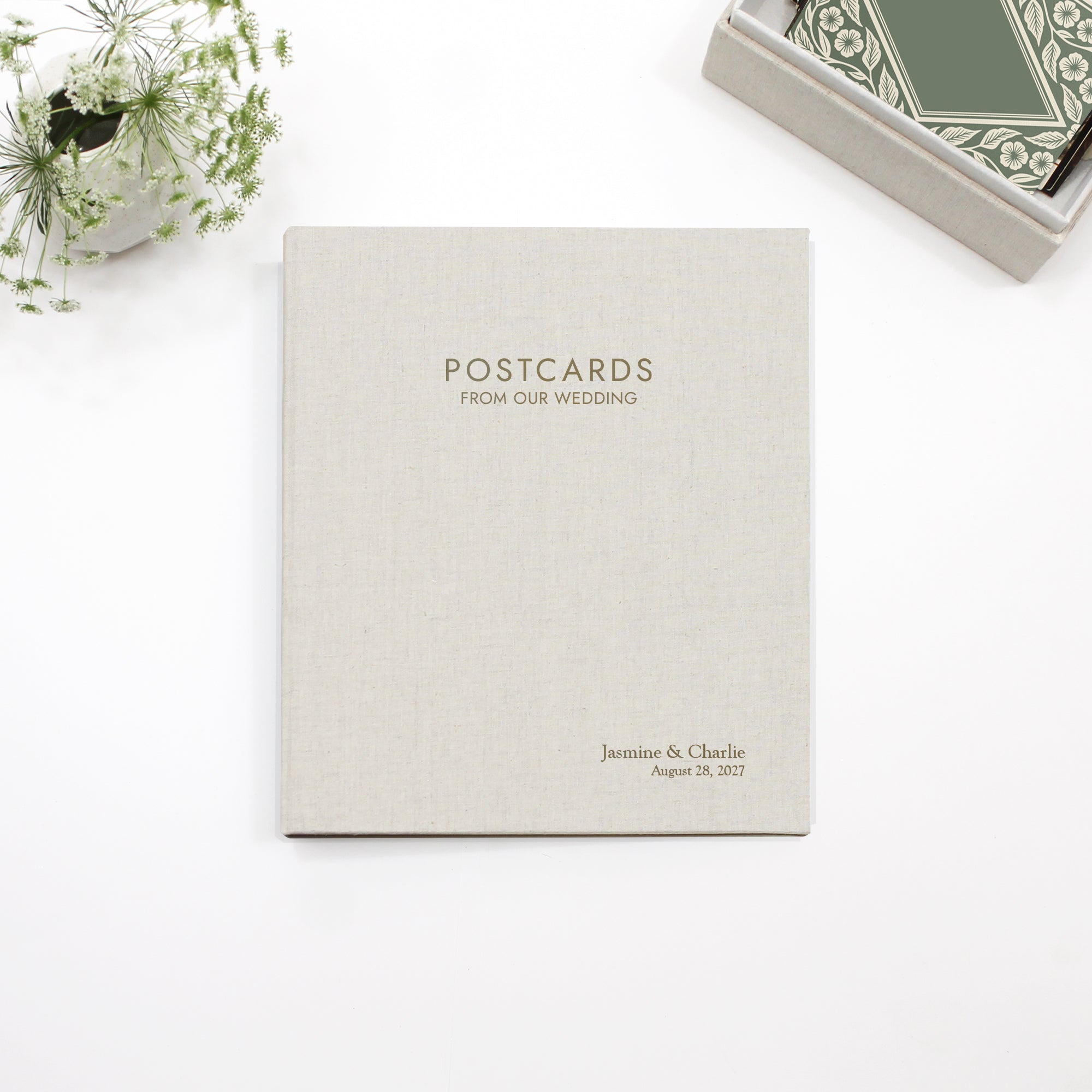 Postcard Guestbook | Personalized Wedding Postcard Album | Rag