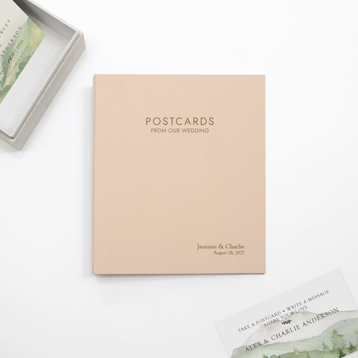 The Postcard Guestbook | Peachy Pink Cotton