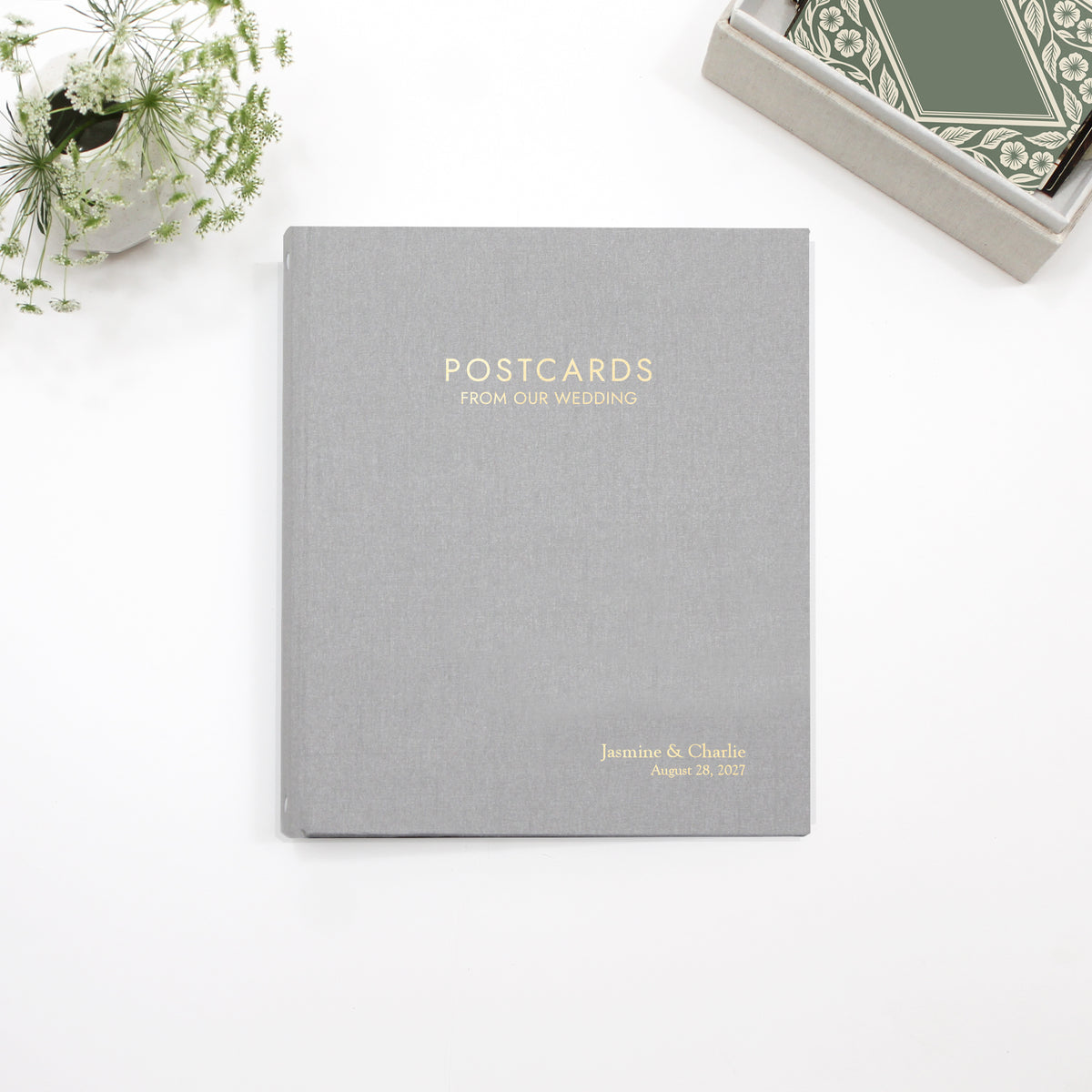 The Postcard Guestbook | Silver Silk