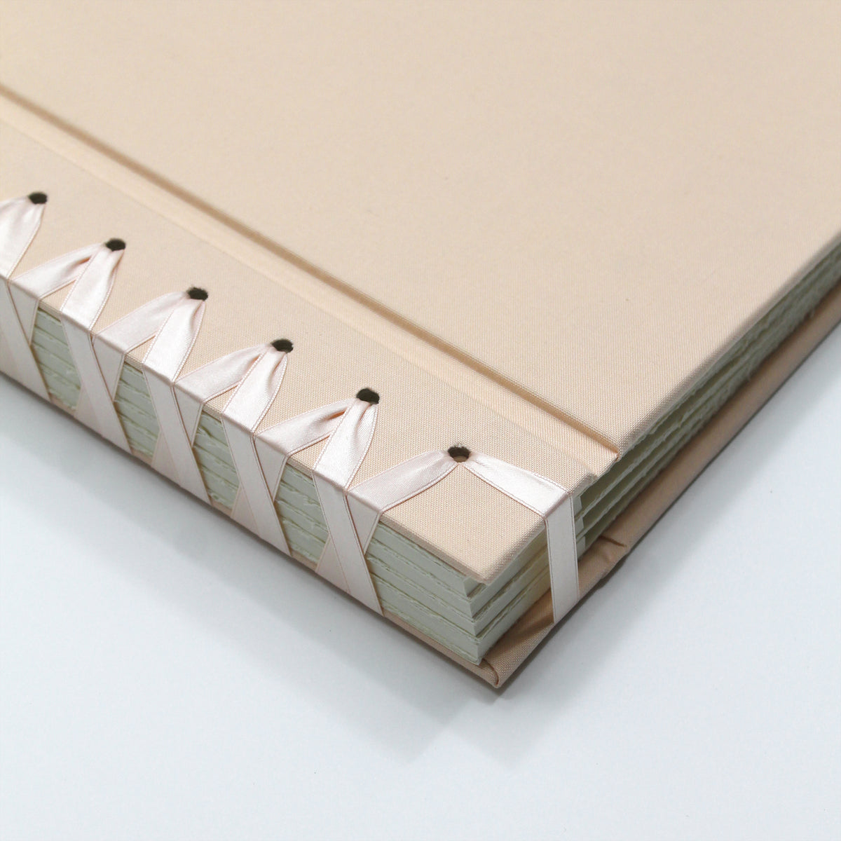 Wedding Album 9 x 12 | Peachy Pink Cotton Cover